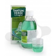 TANTUM VERDE 1,5 MG/ML SOLUCION PARA GARGARISMOS Y ENJUAGUE BUCAL , 1 FRASCO DE 240 ML