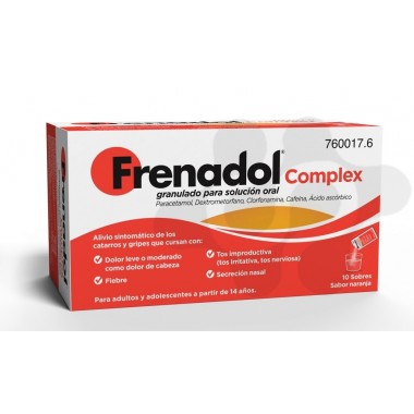 FRENADOL COMPLEX GRANULADO PARA SOLUCION ORAL , 10 SOBRES